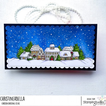 Stamping Bella - Christmas Village Backdrop